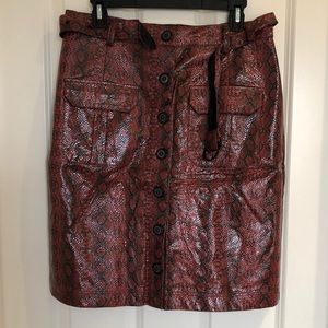 NWOT URBAN OUTFITTER FAUX SNAKE SKIN SKIRT